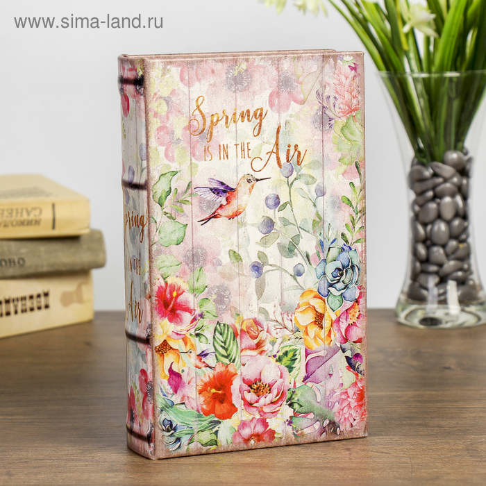 Сейф-книга дерево Сейф-книга дерево "Весна в воздухе" кожзам 21х13х5 см