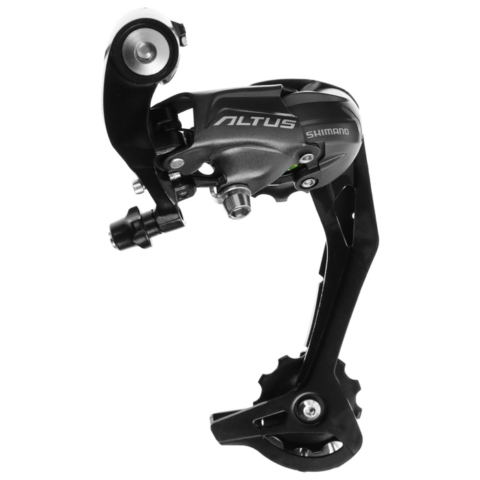 Переключатель задний Shimano Altus M370 SGS, 9 скоростей, цвет чёрный Переключатель задний Shimano Altus M370 SGS, 9 скоростей, цвет чёрный