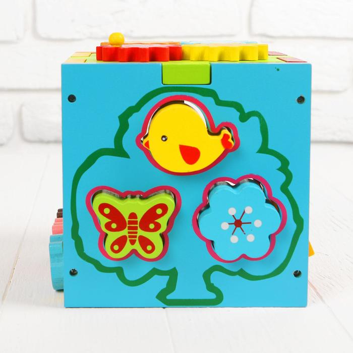 Бизикубик для детей «Цветной»