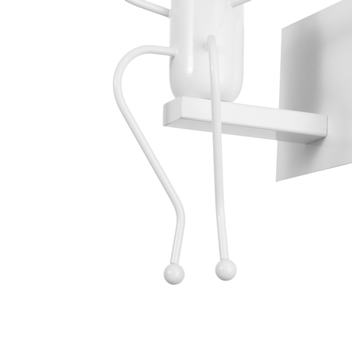 Бра "Человечек" E27 40Вт белый 11х20х17 см