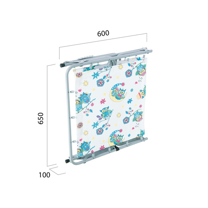 Раскладушка детская Раскладушка детская "Малыш" с регулируемым подголовником, 145х65х23см