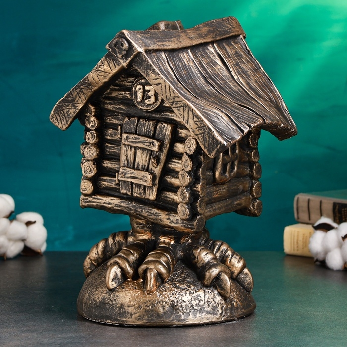 Копилка Копилка "Избушка" 21х21х32см, бронза