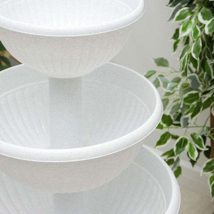 Каскад для цветов «Ливия», цвет мраморный Каскад для цветов «Ливия», цвет мраморный