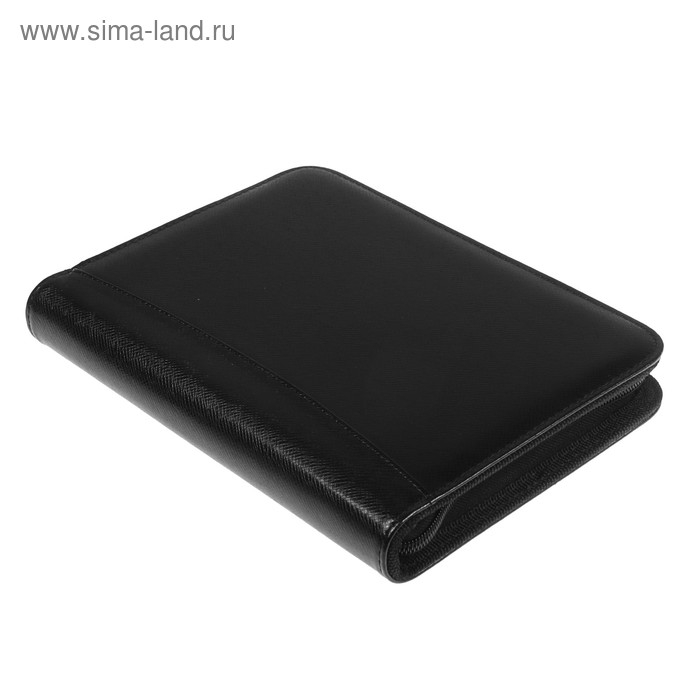 Органайзер на кольцах А5, 100 листов в линейку, с калькулятором, на молнии, чёрный Органайзер на кольцах А5, 100 листов в линейку, с калькулятором, на молнии, чёрный