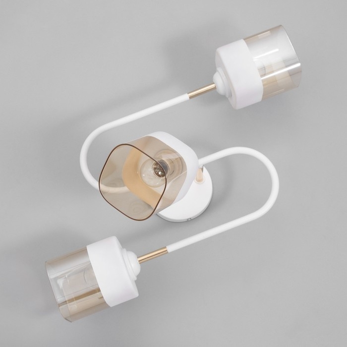 Люстра Люстра "Новелла" 3хЕ27 40Вт бело-золотой 53х26х27 см BayerLux