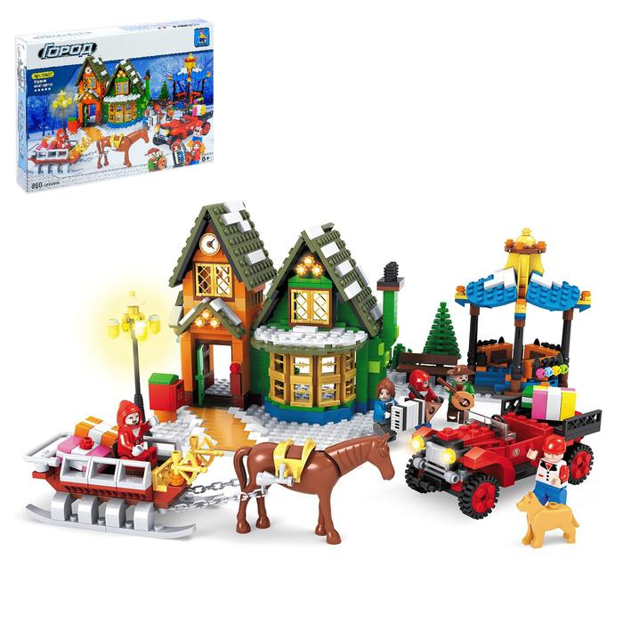 Конструктор «Домик Санты», 860 деталей Конструктор «Домик Санты», 860 деталей