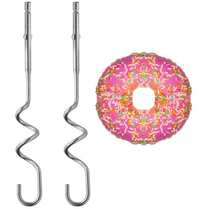 Миксер MAUNFELD MF-331BL, ручной, 300 Вт, 8 скоростей, 4 насадки, голубой