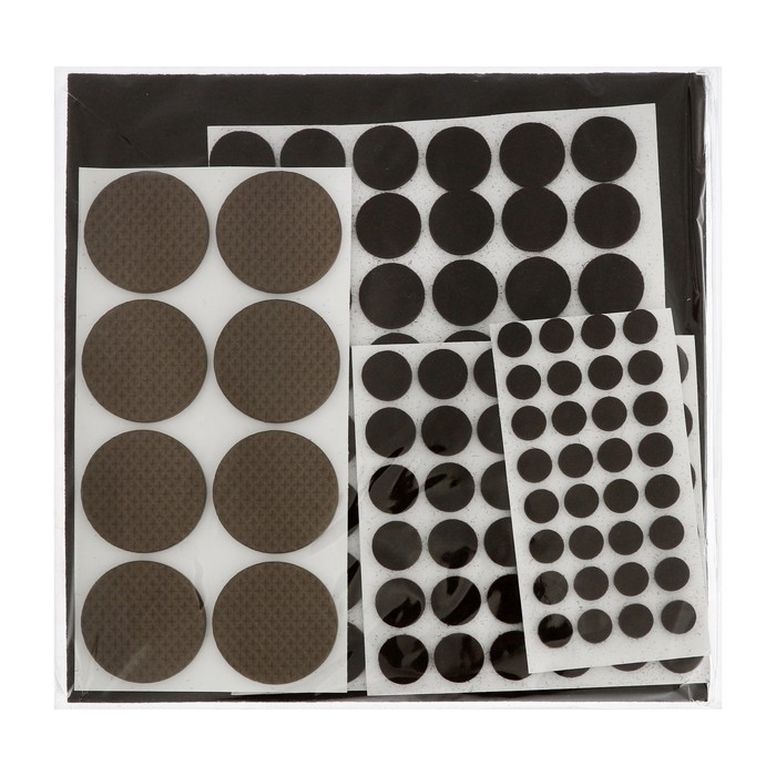 Набор накладок мебельных, 125 шт., d=0,9; d=1,5; d=2; d=3,8; 20х20, цвет темно-коричневый Набор накладок мебельных, 125 шт., d=0,9; d=1,5; d=2; d=3,8; 20х20, цвет темно-коричневый