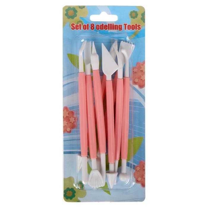 Набор стеков для лепки из глины, пластилина, пластики, 8 штук, МИКС Набор стеков для лепки из глины, пластилина, пластики, 8 штук, МИКС