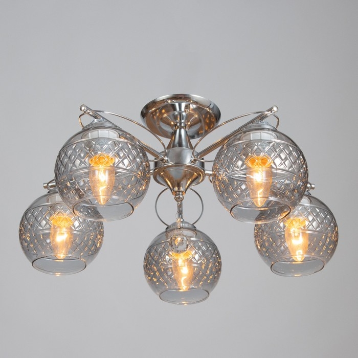 Люстра Люстра "Эйприл" 5х40Вт Е27 Хром 51х51х24см