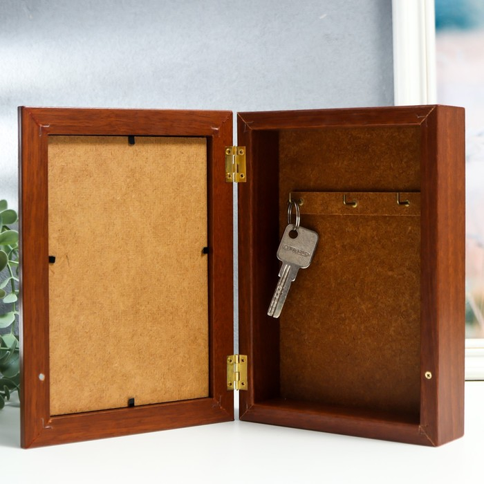 Ключница Ключница "Бинокль" орех 15х21 см