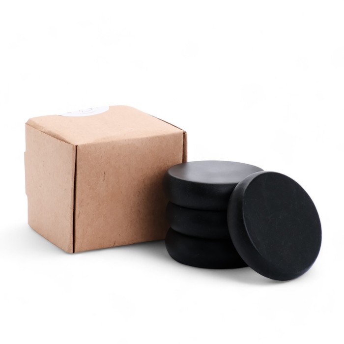 Набор массажных камней из базальта, 4 шт, 7 см Набор массажных камней из базальта, 4 шт, 7 см