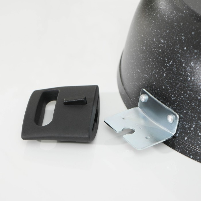 Сотейник, d=30 см, съёмные ручки, стеклянная крышка, антипригарное покрытие, цвет тёмный мрамор Сотейник, d=30 см, съёмные ручки, стеклянная крышка, антипригарное покрытие, цвет тёмный мрамор