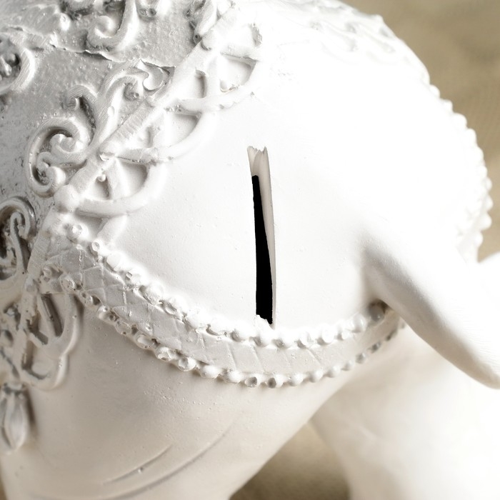 Копилка Копилка "Слон" белый, 30х25см