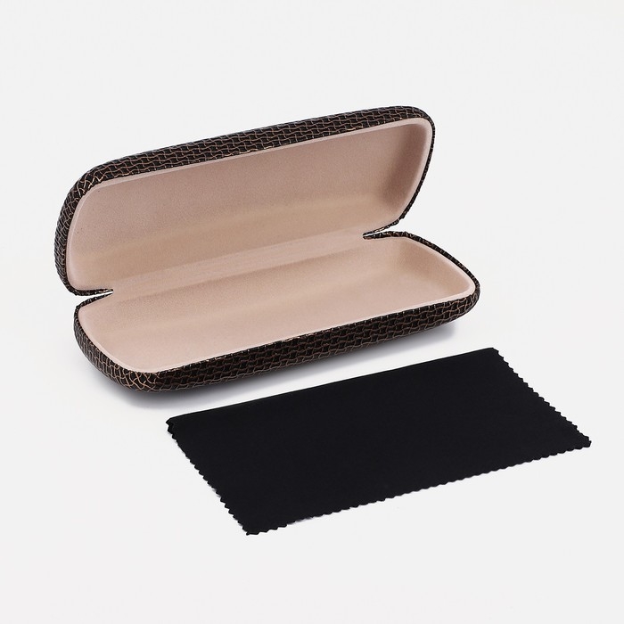 Футляр для очков на хлопушке, длина 15,5 см, цвет чёрный/золотой Футляр для очков на хлопушке, длина 15,5 см, цвет чёрный/золотой