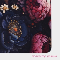 Коврик для дома Доляна Black Flowers, влаговпитывающий, 40×60 см