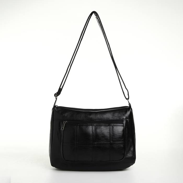 Сумка женская на молнии, цвет чёрный Сумка женская на молнии, цвет чёрный