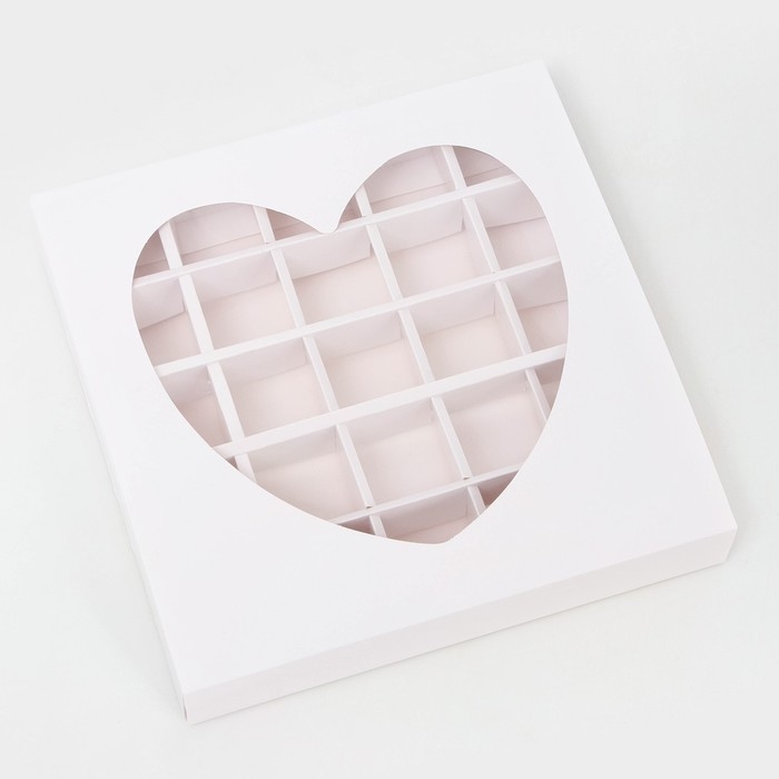 Коробка для 25 конфет, 22 х 22 х 3,5 см. Кондитерская упаковка Коробка для 25 конфет, 22 х 22 х 3,5 см. Кондитерская упаковка
