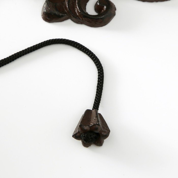 Колокол сувенирный чугун  Колокол сувенирный чугун "Кот, гуляющий по крыше" 23,5х13,5х13 см