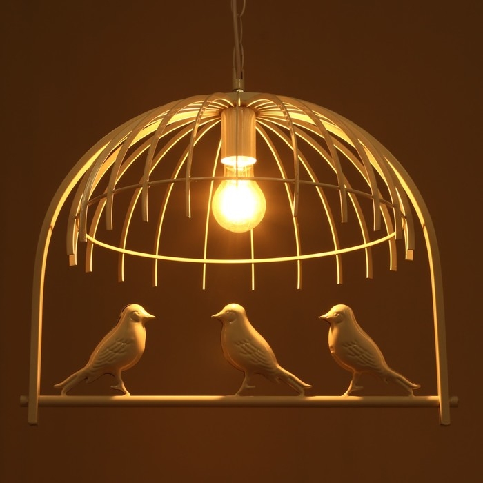 Люстра BayerLux Люстра BayerLux "Птицы" 1x40W E27 белый49x35x35 см