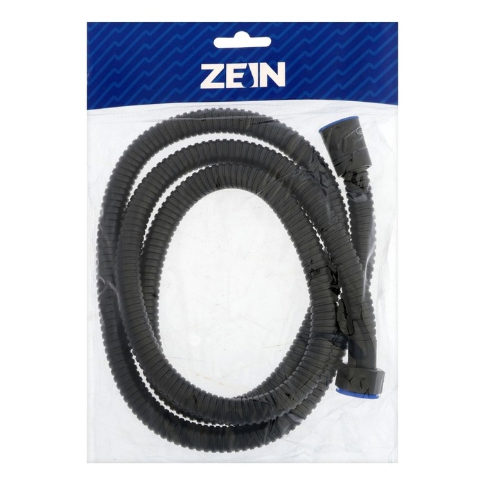 Душевой шланг ZEIN Z3644, 150 см, латунные гайки 1/2 Душевой шланг ZEIN Z3644, 150 см, латунные гайки 1/2", черный