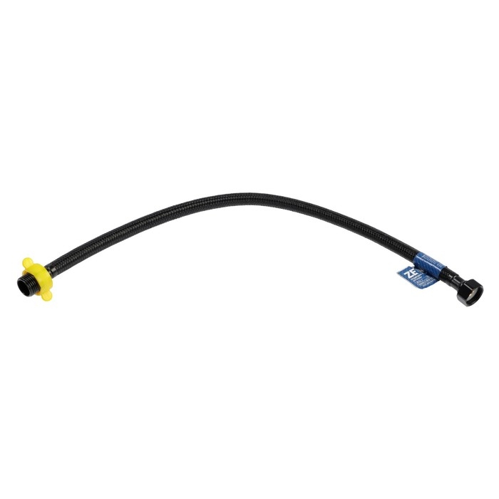 Подводка гибкая для воды ZEIN engr, нейлон, 1/2 Подводка гибкая для воды ZEIN engr, нейлон, 1/2", гайка-штуцер, 50 см, с ключом, черная