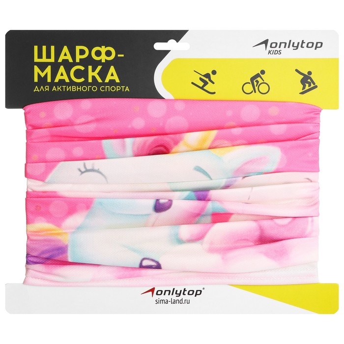 Повязка-труба ONLITOP «Единорожка и мишка», детская Повязка-труба ONLITOP «Единорожка и мишка», детская