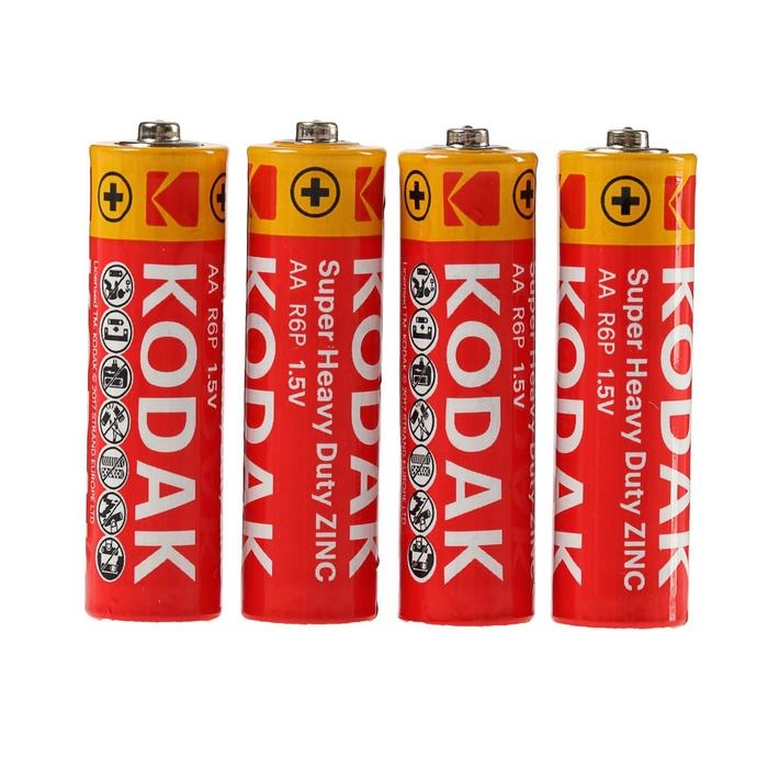 Батарейка солевая Kodak Extra Heavy Duty, AA, R6-4BL, 1.5В, блистер, 4 шт. Батарейка солевая Kodak Extra Heavy Duty, AA, R6-4BL, 1.5В, блистер, 4 шт.