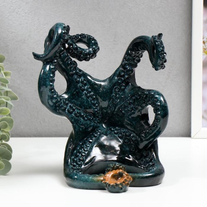 Сувенир подставка под бутылку полистоун Сувенир подставка под бутылку полистоун "Осьминог" 19х15х20 см