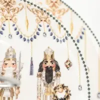 Этажерка для фруктов и десертов &laquo;Щелкунчик&raquo;, 2 яруса, d=22 см, d=15 см, керамика, белая