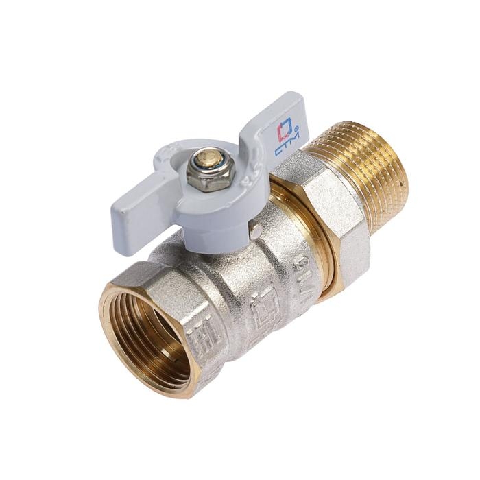 Кран шаровой Кран шаровой "СТМ" СТАНДАРТ, с американкой 3/4", бабочка