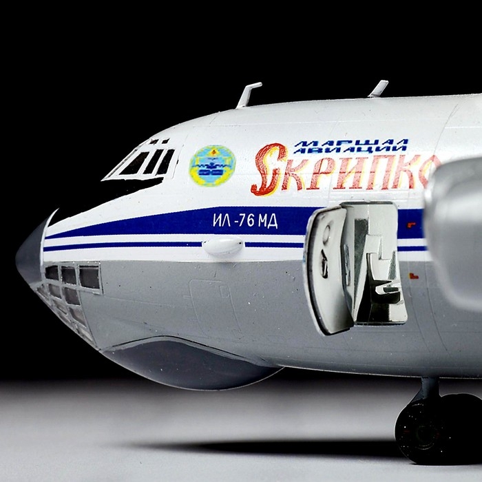 Сборная модель «Российский военно-транспортный самолёт Ил-76МД» Звезда, 1/144, (7011) Сборная модель «Российский военно-транспортный самолёт Ил-76МД» Звезда, 1/144, (7011)