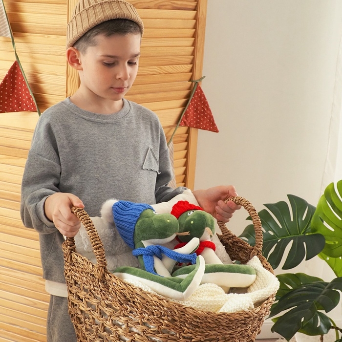 Новый год! Мягкая игрушка «Змей Сёма», в синей шапке, 20 см Новый год! Мягкая игрушка «Змей Сёма», в синей шапке, 20 см