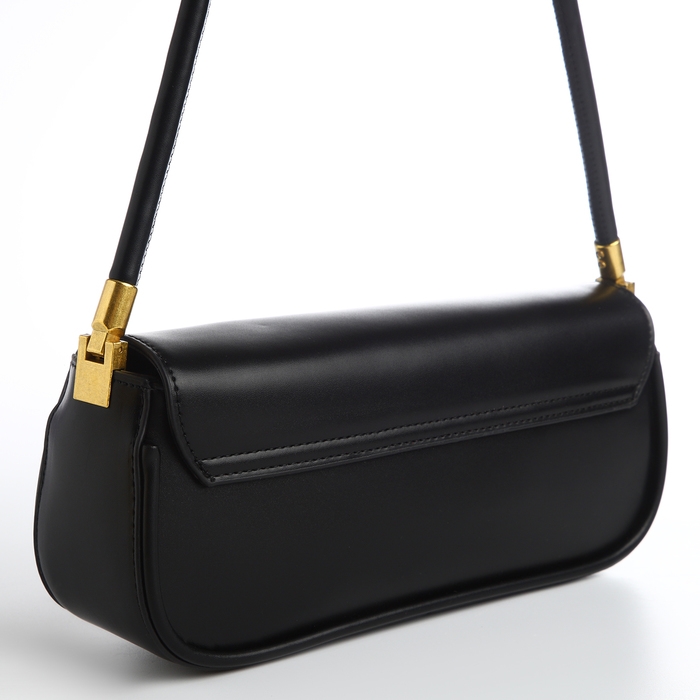 Сумка женская, багет, на магните, цвет чёрный Сумка женская, багет, на магните, цвет чёрный