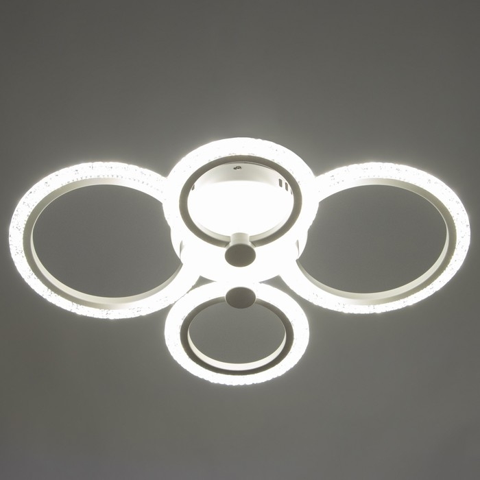 Люстра Люстра "Кольца" LED 80Вт Белый 2700-6400к 60х45х14