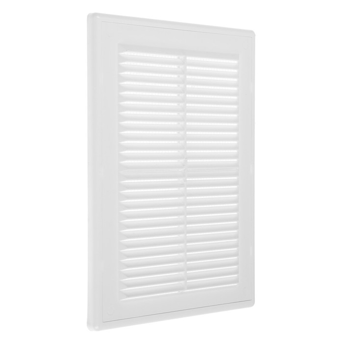 Решетка вентиляционная ZEIN Люкс ЛР185, 185 x 255 мм, с сеткой, разъемная