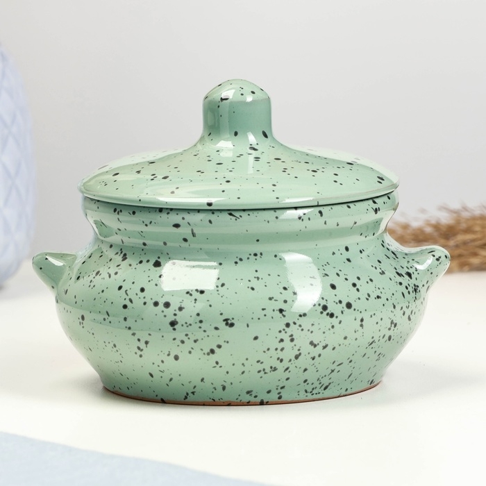 Горшок керамический для запекания  Горшок керамический для запекания "Лакомка" 0,5л / 13х9,5см, гармония