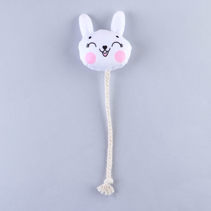 Игрушка для собак «Зайка», с канатом Игрушка для собак «Зайка», с канатом