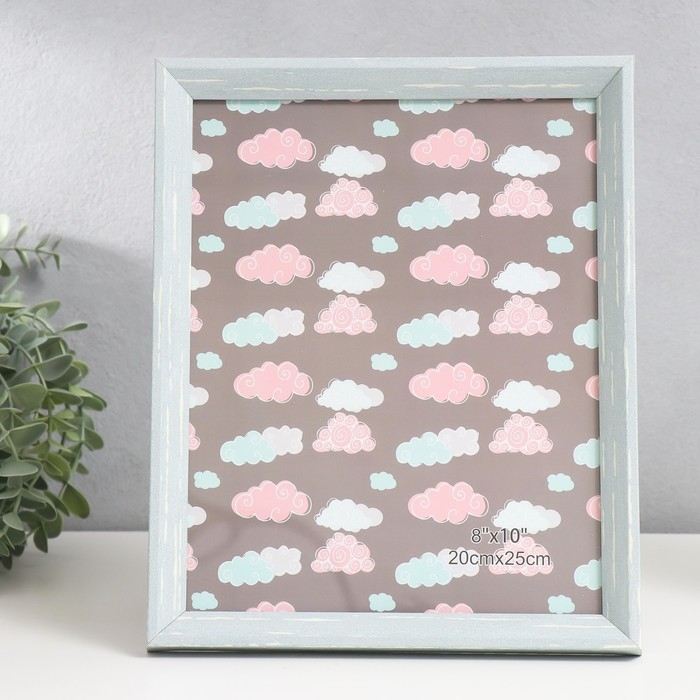 Фоторамка пластик 20х25 см Фоторамка пластик 20х25 см "Скандинавия" серо-голубая 27,6х22,5 см