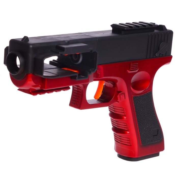 Пистолет «Глок», стреляет мягкими пулями, ленточная подача Пистолет «Глок», стреляет мягкими пулями, ленточная подача