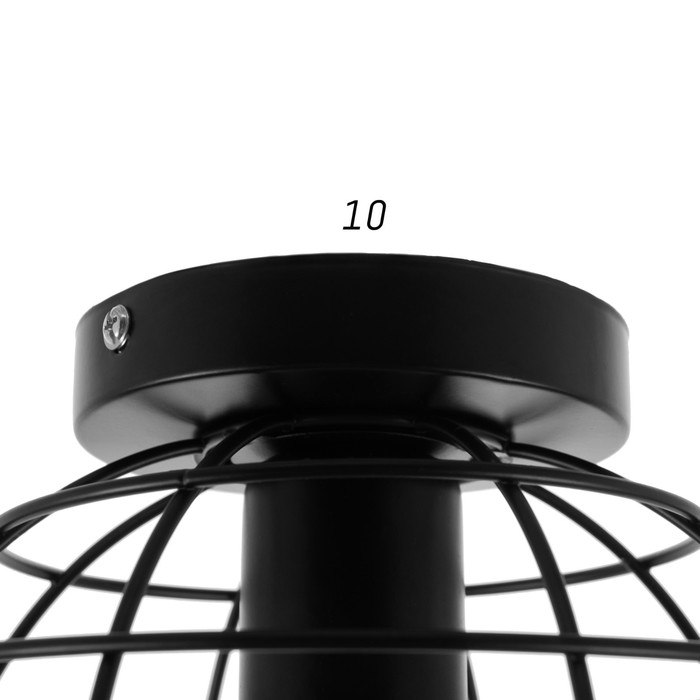 Люстра  Люстра "Нола" 1х60Вт E27 черный 18х18х14 см BayerLux