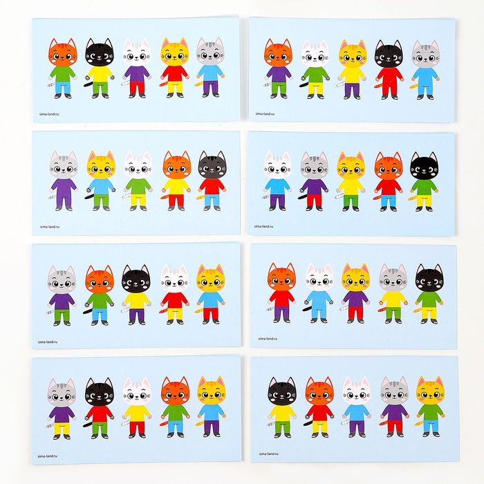 Головоломка деревянная для детей. Повтори по образцу «Котики» Головоломка деревянная для детей. Повтори по образцу «Котики»