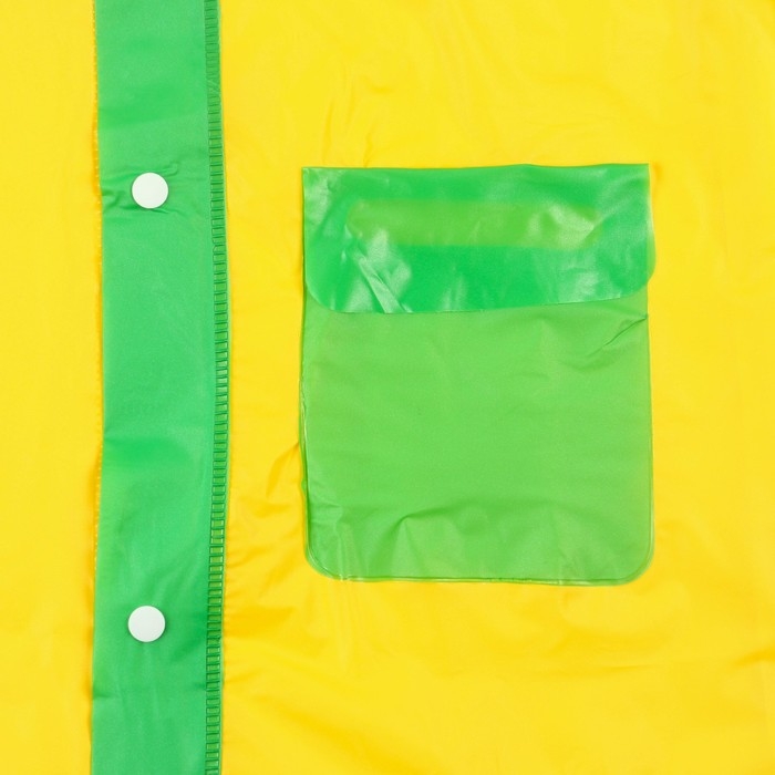 Дождевик детский, размер M, 100-110 см, Синий трактор Дождевик детский, размер M, 100-110 см, Синий трактор