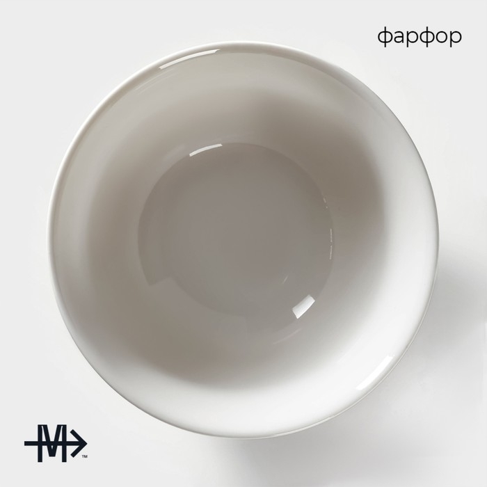 Салатник фарфоровый Magistro «Кувшинка Бланш», 700 мл, d=15 см, цвет белый Салатник фарфоровый Magistro «Кувшинка Бланш», 700 мл, d=15 см, цвет белый