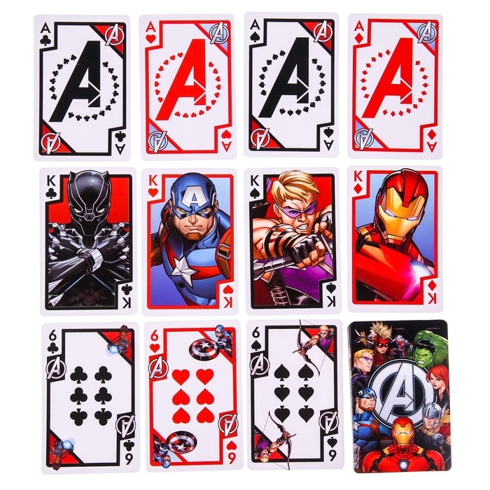 Карты игральные  Карты игральные "Avengers" Мстители, Марвел