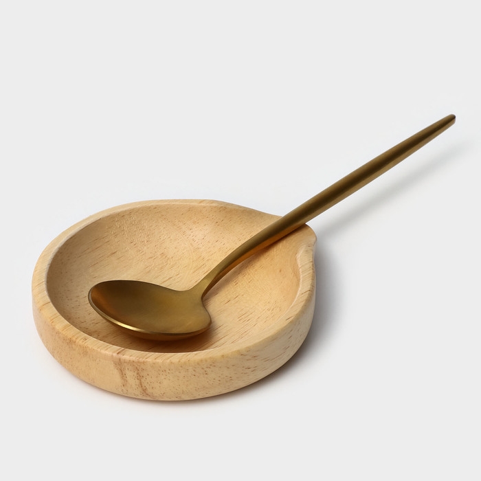 Подставка под ложку, 11,5×13,5×2,5 см, гевея Подставка под ложку, 11,5×13,5×2,5 см, гевея