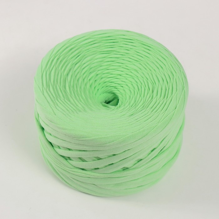 Трикотажная пряжа, ширина 7-9 мм, 100м/295 гр±10% (21 - фисташка)
