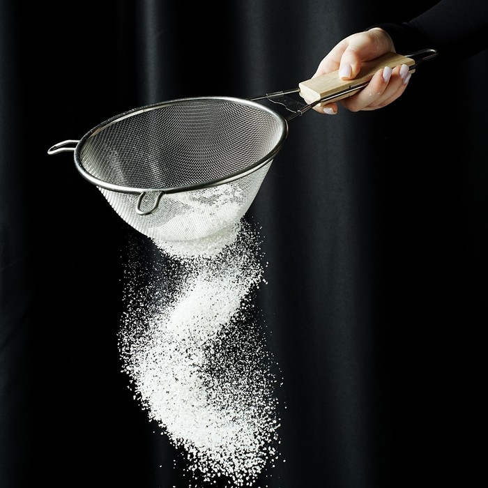 Сито для просеивания с ручкой Доляна «Стандарт», d=18 см Сито для просеивания с ручкой Доляна «Стандарт», d=18 см