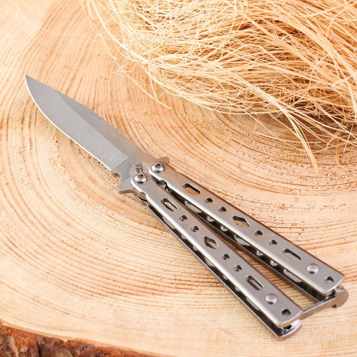 Нож-бабочка Нож-бабочка "Аргус" 17см, клинок 69мм/1мм, серебристый