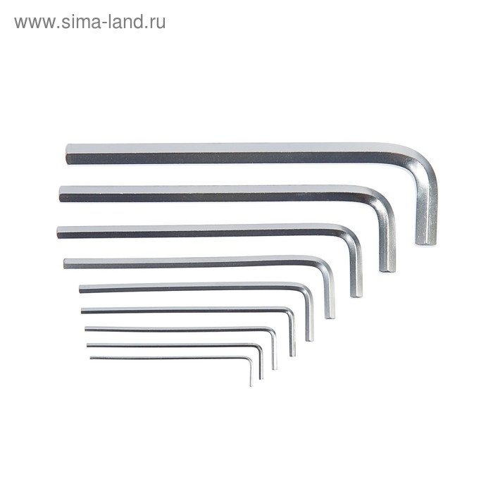 Набор ключей шестигранных ТУНДРА, удлиненных, CrV, 1.5 - 10 мм, 9 шт. Набор ключей шестигранных ТУНДРА, удлиненных, CrV, 1.5 - 10 мм, 9 шт.